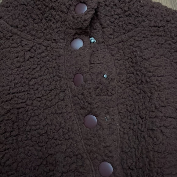 AERIE Cloud Sherpa Teddy  Oversized Snap Pullover Sweater SHIPS SAME DAY - Picture 5 of 7